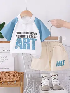 StyleCast x Revolte Boys Printed Short Sleeves T-shirt With Shorts