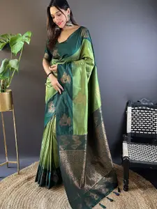 SGF11 Woven Design Zari Pure Silk Kanjeevaram Saree