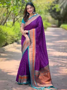 SGF11 Woven Design Zari Pure Silk Kanjeevaram Saree