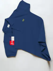 MACK JONNEY Men Polo Collar Applique T-shirt
