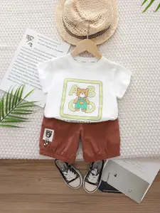 StyleCast x Revolte Boys Printed Short Sleeves T-shirt With Shorts