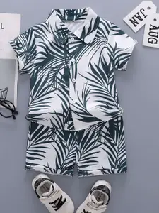 StyleCast x Revolte Boys Printed Short Sleeves Shirt With Shorts