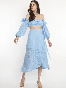 How When Wear Broderie Wrap Skirt