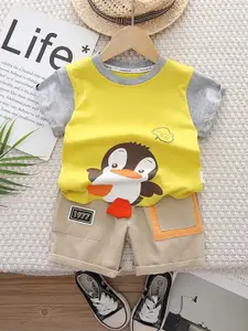 StyleCast x Revolte Boys Printed Short Sleeves T-shirt With Shorts