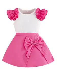 StyleCast x Revolte Girls Round Neck Top With Skirt