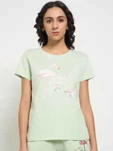 Dreamz by Pantaloons Printed Pure Cotton Lounge Tshirts