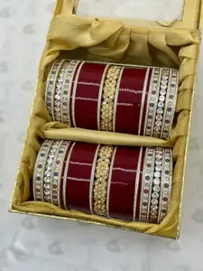 T4 JEWELS Set Of 78 EmbellishedBridalChuda