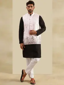 SOJANYA Men Embroidered Regular Pure Cotton Kurta with Pyjamas