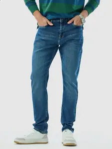 Snitch Men Blue Mid-Rise Slim Fit Jeans