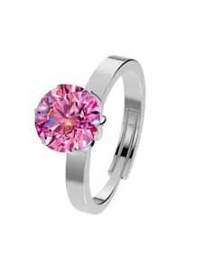 MISS HIGHNESS Rhodium-Plated Cubic Zirconia StuddedFingerRing