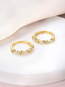 Peora Gold-Plated Toe Rings