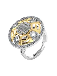MISS HIGHNESS Rhodium-Plated Cubic Zirconia StuddedFingerRing