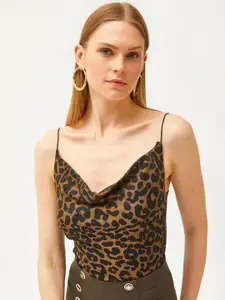 Olalook Animal Printed Shoulder Straps Top