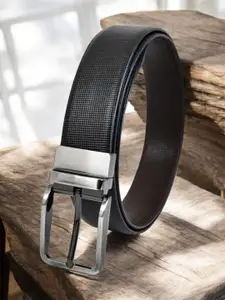Provogue Men Textured Leather Reversible Formal Belt