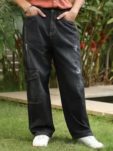 Campus Sutra Men Comfort Relaxed Fit Mid-Rise Light Fade Stretchable Jeans