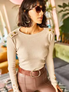 Olalook Women Ribbed Cotton Top