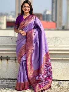 SGF11 Woven Design Zari Tissue Patola Saree