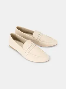 Forever Glam by Pantaloons Women Western Embellished PU Loafers Casual Shoes