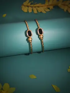 Anouk Set Of 2 Gold-Plated American Diamond-Studded Bangles