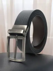 Provogue Men Textured Leather Reversible Formal Belt