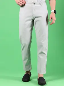V-Mart Men Cotton Mid-Rise Regular Fit Trousers