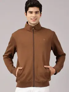 BLACK BUCK Men Mock Collar Long Sleeves Sweatshirt