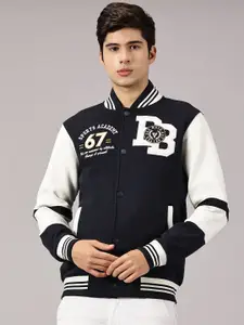 BLACK BUCK Men Long Sleeves Varsity Jacket