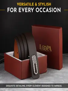 LOOPA Men Leather Formal Belt