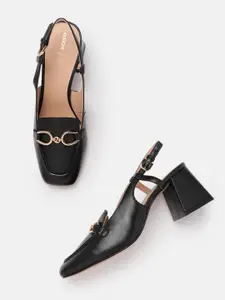 Geox Leather Block Sandals