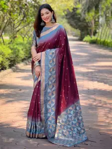 SGF11 Woven Design Zari Pure Silk Kanjeevaram Saree