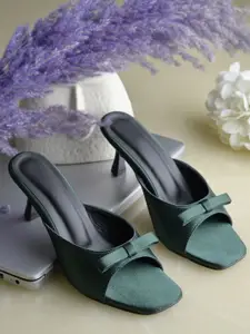 Froh Feet Women Kitten Sandals With Bows