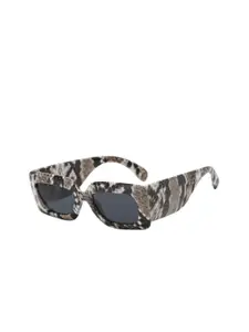 PURPLE WINGS Women Rectangle Sunglasses with UV Protected Lens PWSG046SNAKE