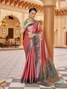 elora Woven Design Zari Tissue Banarasi Saree