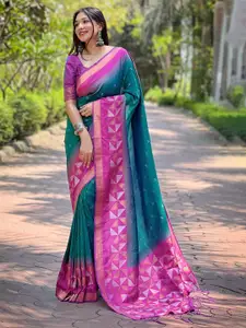 SGF11 Woven Design Zari Pure Silk Handloom Kanjeevaram Saree