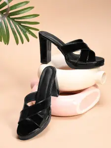 Froh Feet Women Open Toe Block Heel Sandals