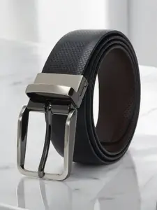 Provogue Men Textured Leather Reversible Belt