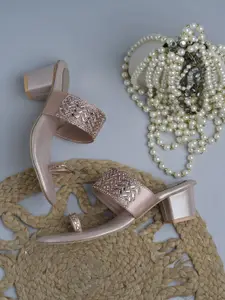 Froh Feet Women Embellished Block Sandals