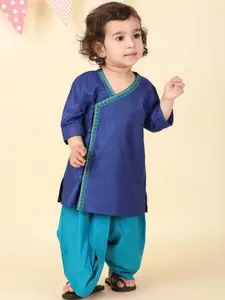 Fabindia Boys Embroidered Regular Kurta with Dhoti Pants