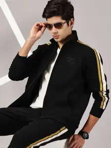 BLACK BUCK Men Mock Collar Sweatshirt