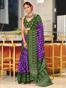 Anouk Floral Pure Cotton Bagru Saree