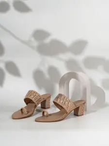 Inc 5 Embellished Ethnic Block Sandals