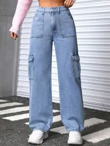 RIVI Women Jean Straight Fit High-Rise Stretchable Jeans