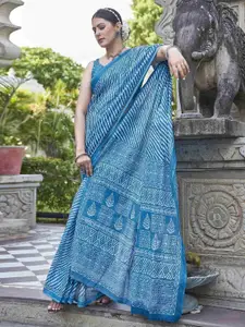 Anouk Striped Pure Cotton Saree