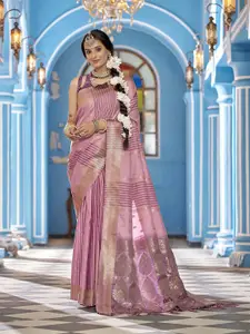 elora Woven Design Silk Blend Banarasi Saree
