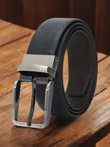 Provogue Men Textured Leather Reversible Formal Belt