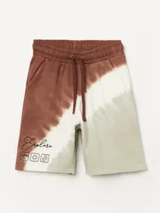 Fame Forever by Lifestyle Boys Colourblocked Printed Denim Shorts