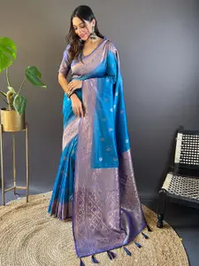 SGF11 Woven Design Zari Pure Silk Kanjeevaram Saree