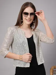 Style Quotient Women Embroidered Crop Shrug