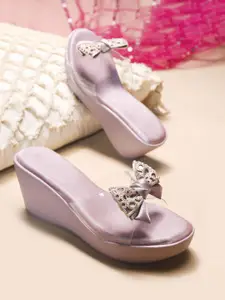 Froh Feet Party Wedge Sandals with Bows