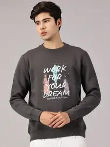 BLACK BUCK Men Printed Sweatshirt